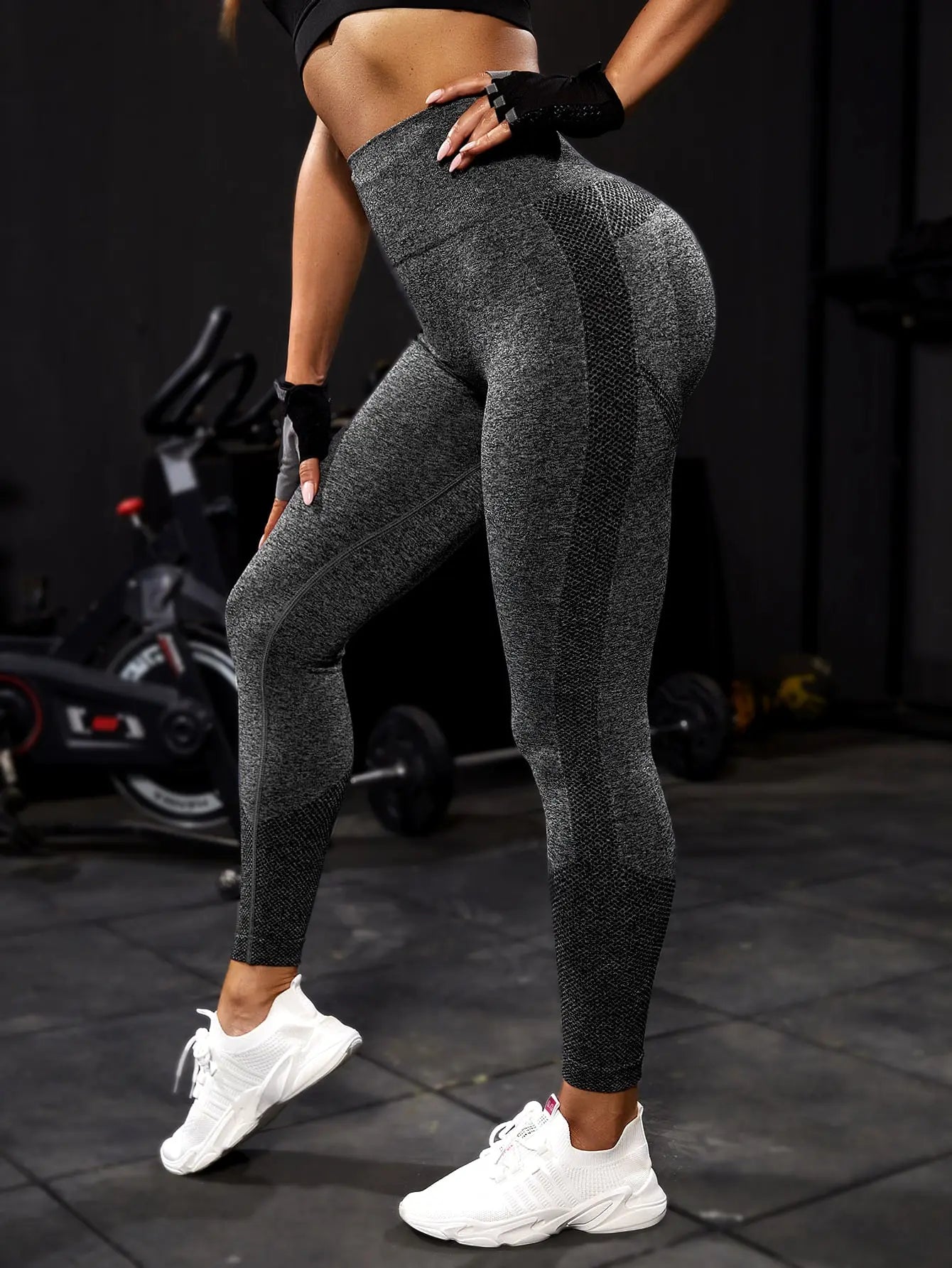 Youloveit Womens High Waist Seamless Leggings Mesh Breathable Ankle Yoga  Pants Workout Tight Leggings Gym Sport